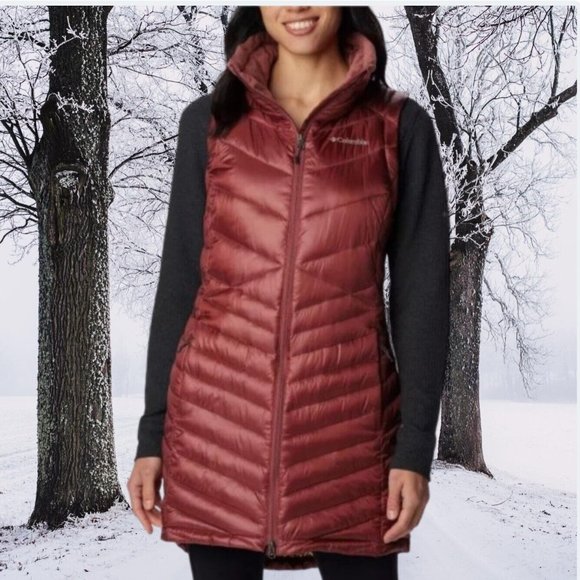 Columbia Joy Peak Insulated VestOMNI HEAT INFINITY GOLD Women's Size S- NEW - Picture 1 of 8